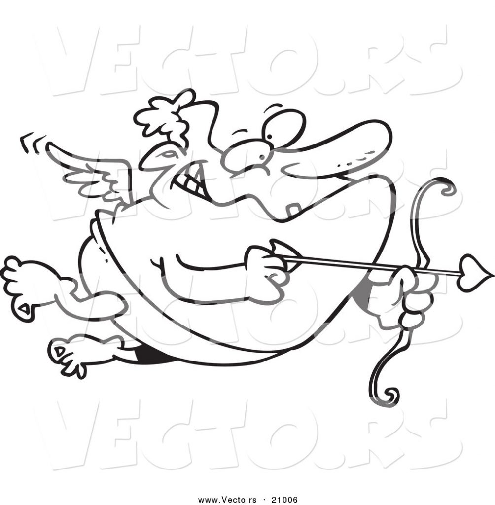 1004x1024 Cupid Coloring Pages Best For Kids Printable Valentines Baby