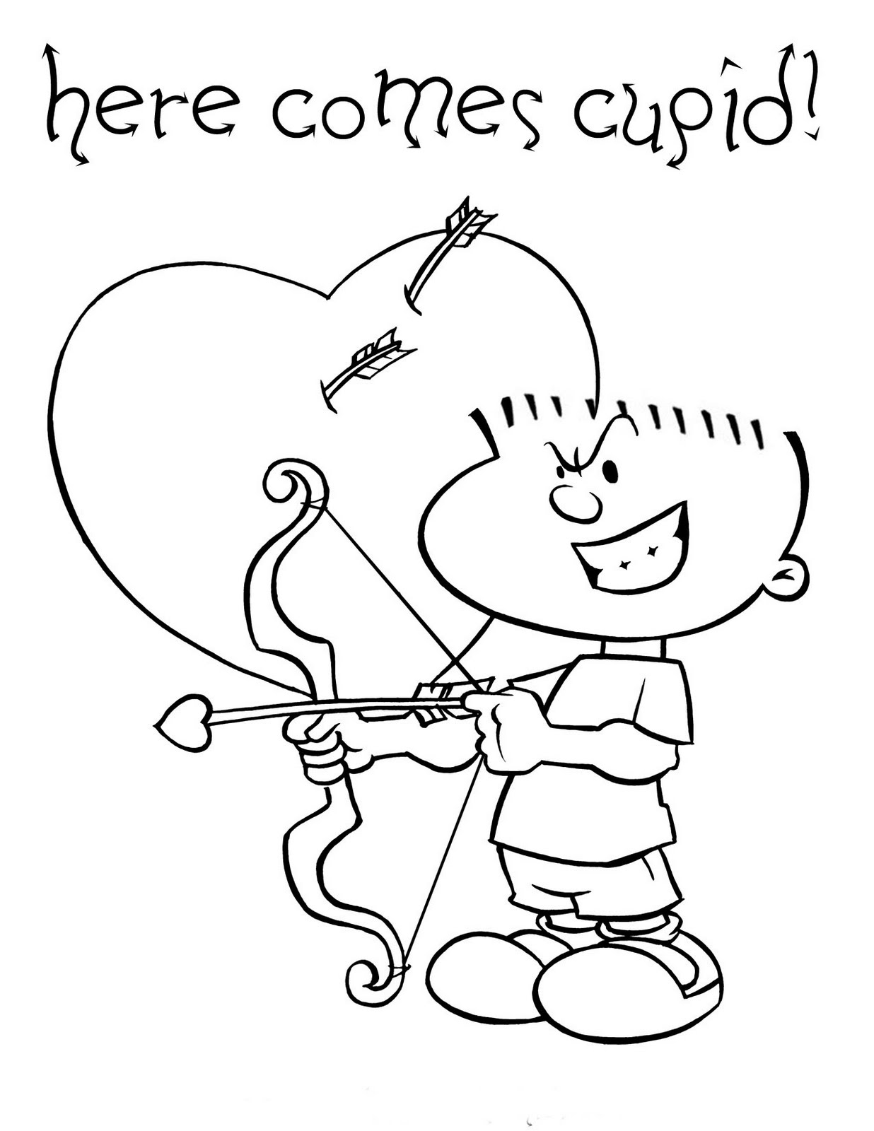 1236x1600 Cute Cupid Coloring Pages