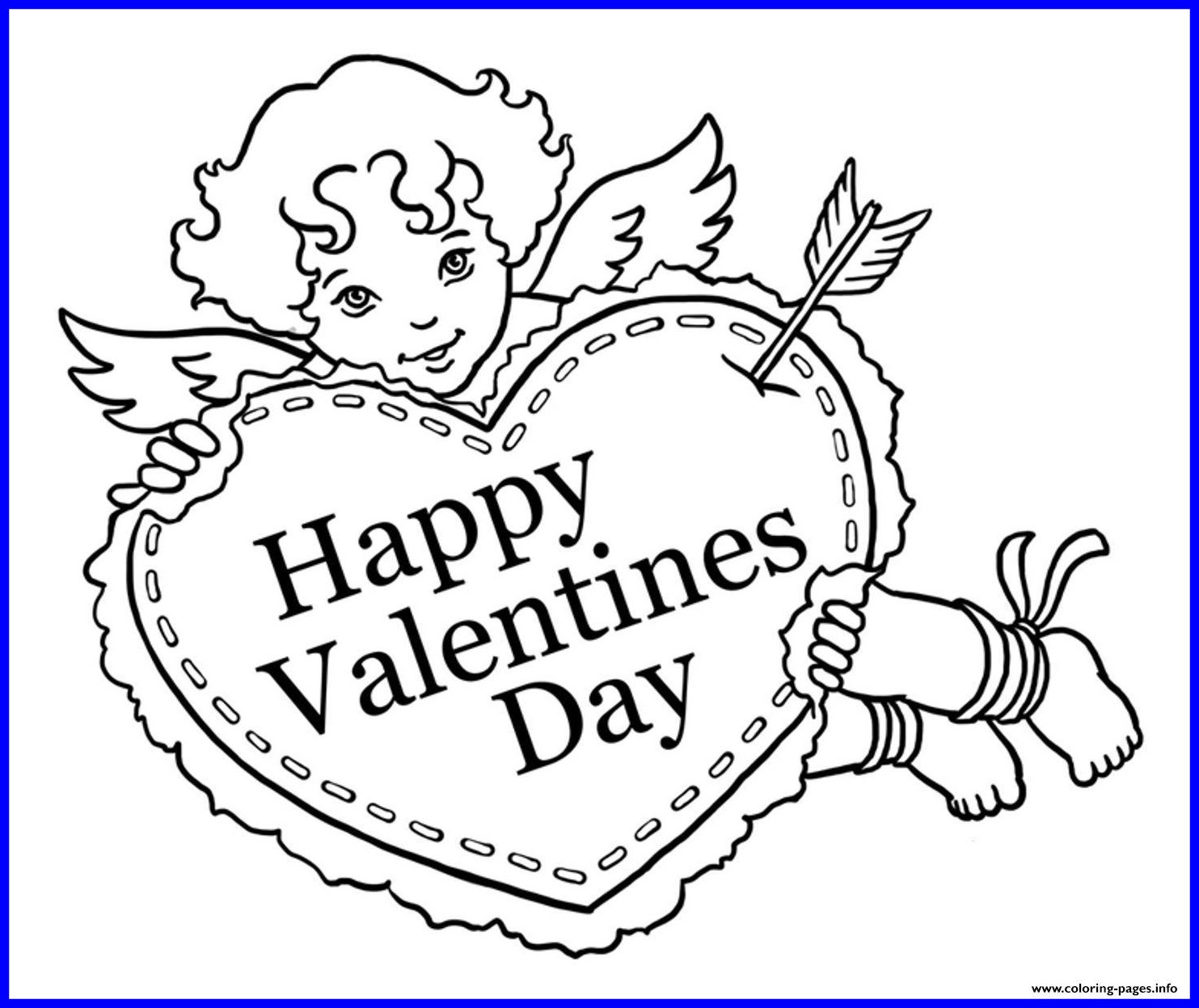 1483x1247 Amazing Day Cupid Coloring Page Printable For Kids Pic