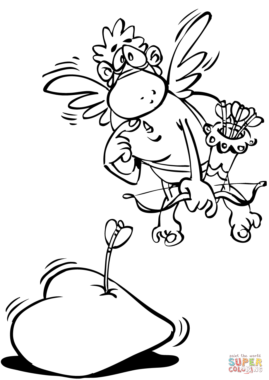 919x1300 Coloring Page Impressive Cupid Valentines Day And Pages