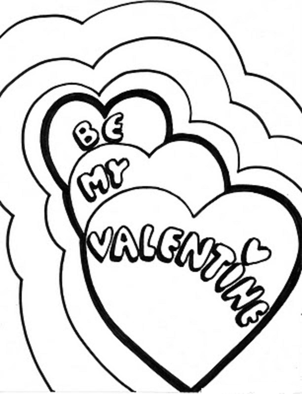 612x800 Be My Valentine Heart Coloring Pages Coloring Pages