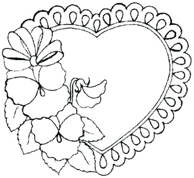 618x568 Valentines Hearts Coloring Pages Valentine Coloring Page Heart