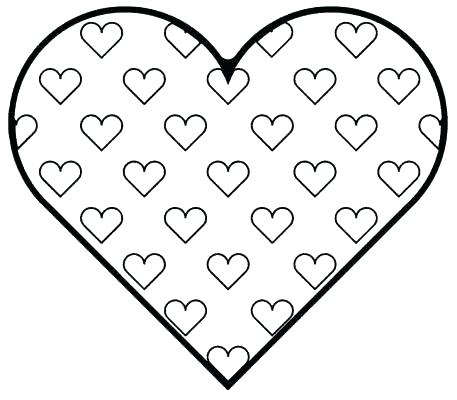457x400 Heart Coloring Page