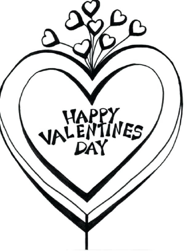 637x813 Valentines Day Heart Coloring Pages