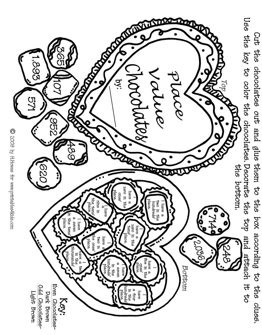 900x1149 Valentine Math Place Values Activity Sheet Printables For Kids