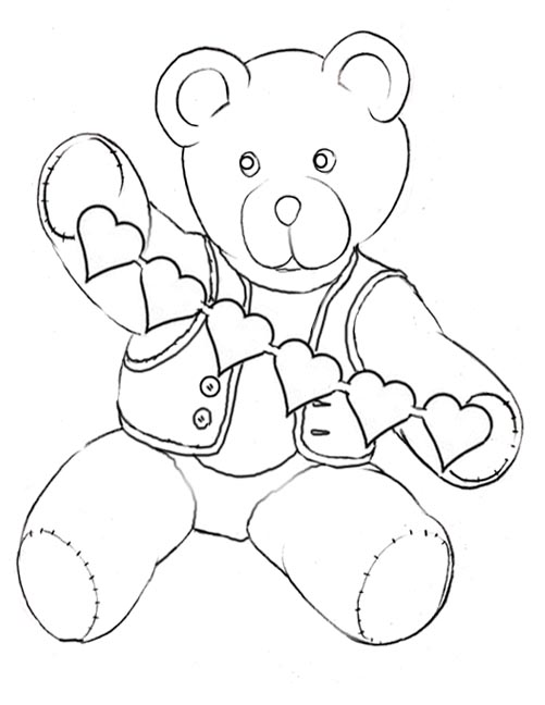 501x648 Free Printable Teddy Bear Coloring Pages