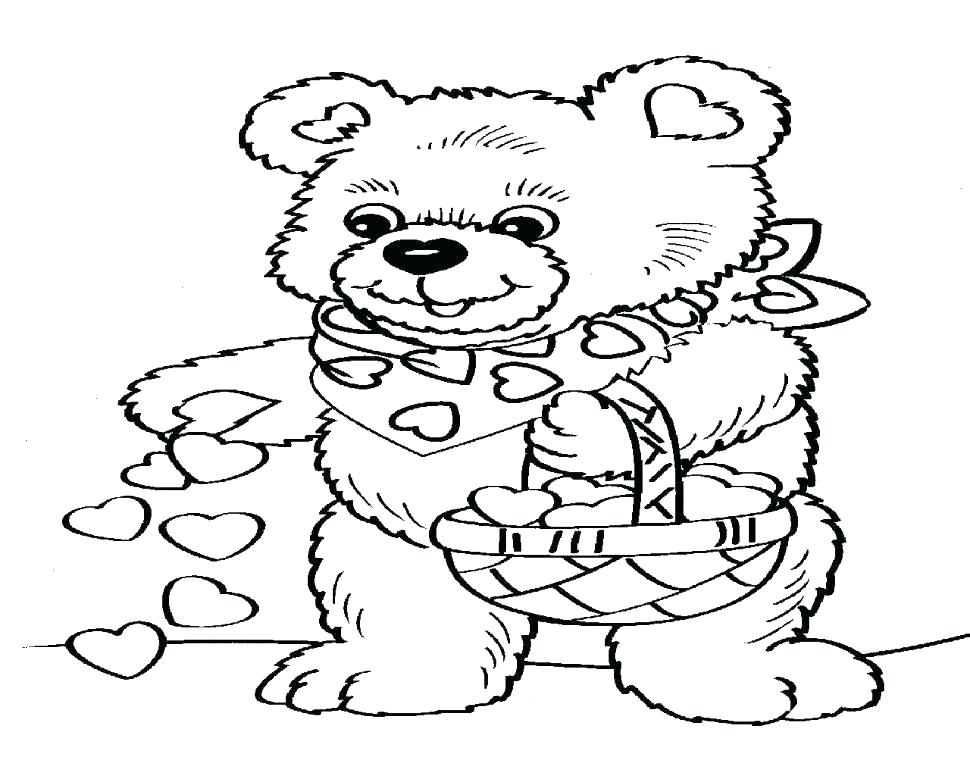 970x776 Teddy Bear Coloring Pages Free Printable Bear Coloring Pages