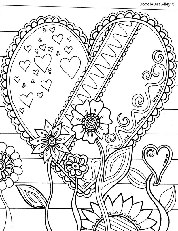 618x800 Valentines Day Coloring Pages