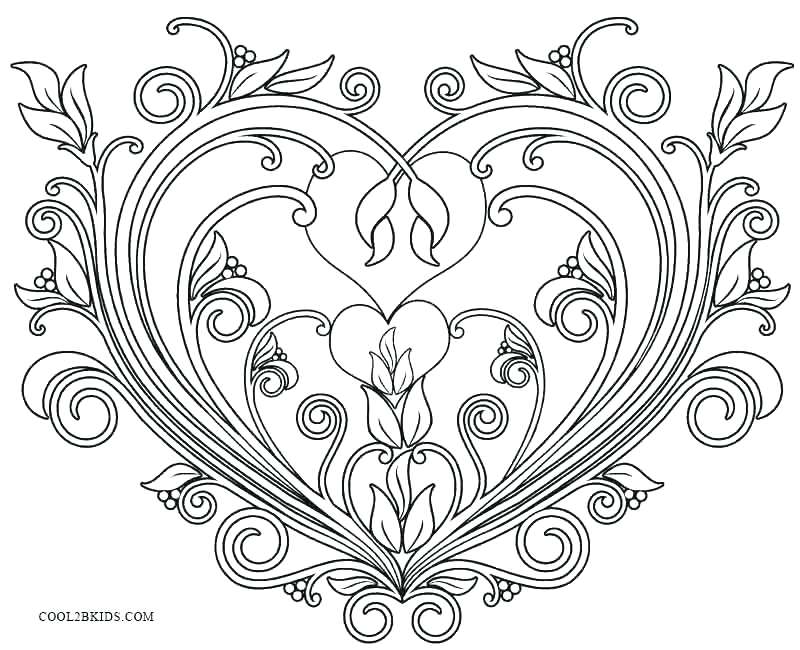 800x650 Valentines Color Page Printable Valentines Day Coloring Pages Be