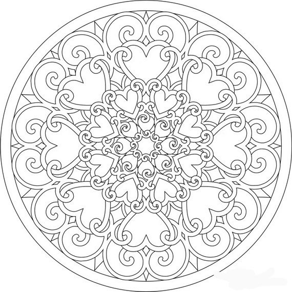 570x570 Valentines Day Coloring Pages For Adults Valentines Day Coloring