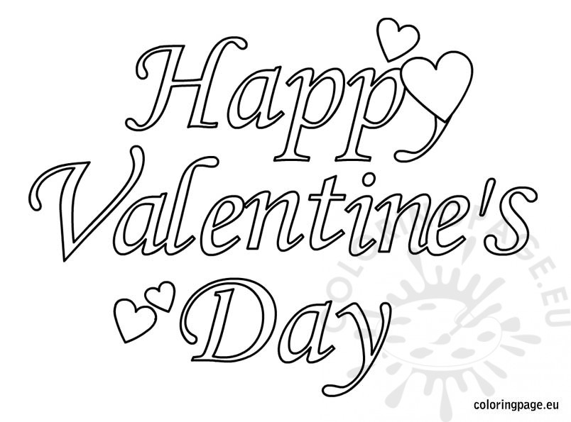 804x595 Valentines Day Colouring Pages Printable Happy Valentines