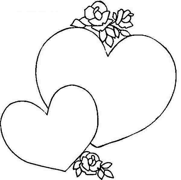 600x598 Giving A Heart Shaped Gift Box On Valentine's Day Coloring Page