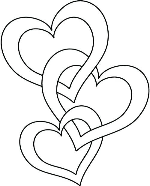 500x620 Valentines Day Heart Coloring Pages