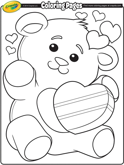 420x560 Printable Valentine's Day Coloring Pages