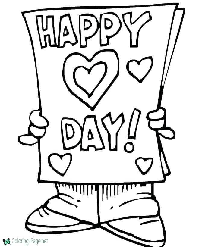 670x820 Valentines Day Coloring Pages Free Printable Happy Valentines Day