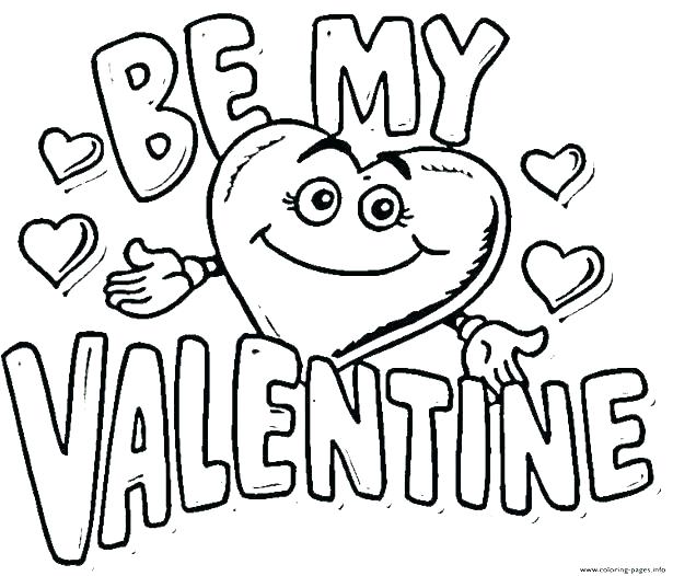 615x526 Printable Valentines Coloring Pages Preschool Valentine Coloring