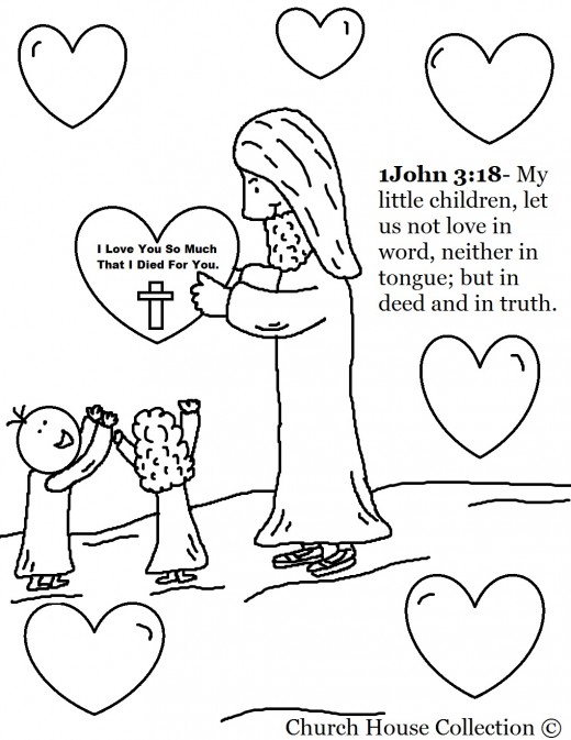 520x673 Jesus Quote Valentine Day Coloring Pages For Sunday School Ccd