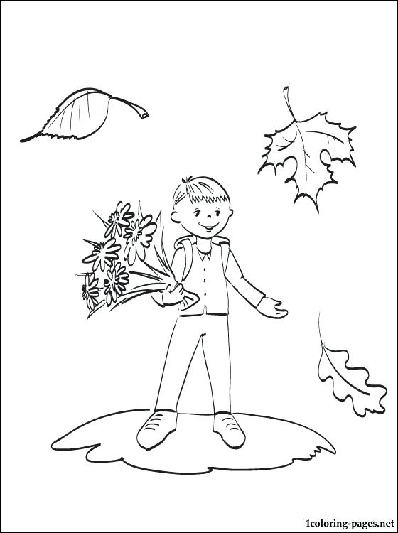 560x750 First Day Of School Coloring Page