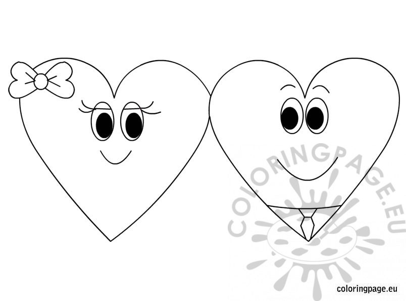 804x595 Hearts Valentines Day Coloring Pages Quotes Wishes