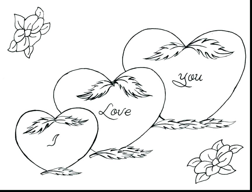 863x660 Valentines Day Hearts Coloring Pages Valentines Hearts Coloring