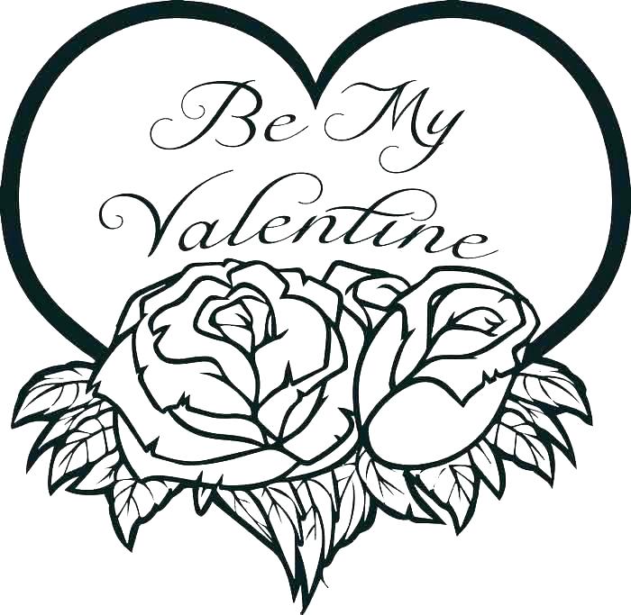 700x683 Valentines Day Heart Coloring Pages