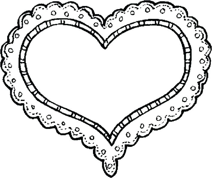 709x594 Hearts Coloring Page Coloring Pages With Flowers Coloring Pages
