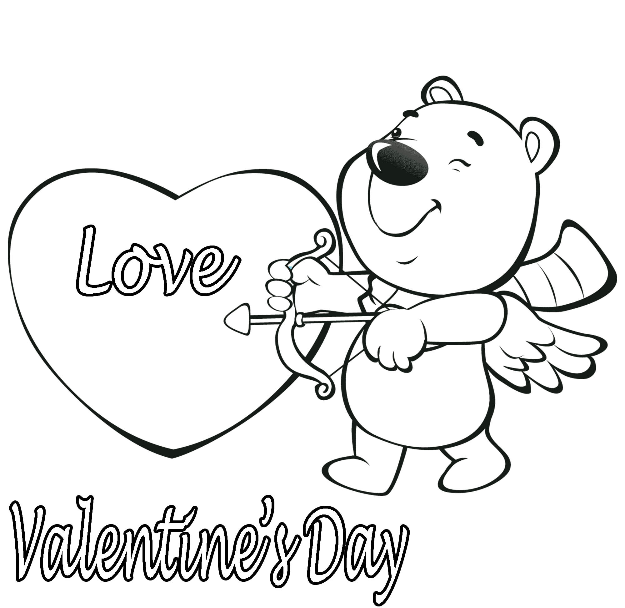 2000x1944 Valentine Coloring Pages For Preschool Acpra