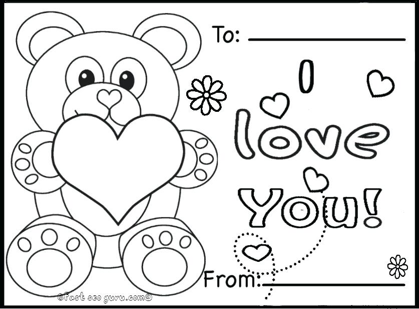 837x616 Coloring Pages Valentines