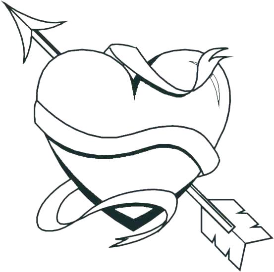 553x550 Valentine Hearts Coloring Pages