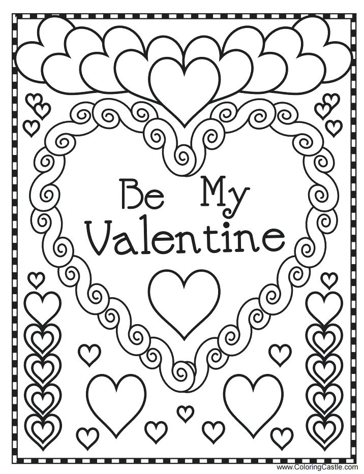 716x933 Valentines Day Coloring Book Valentines Day Coloring Pages Free