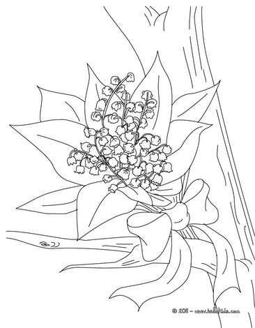 366x470 Lily Of The Valley Basket Coloring Pages