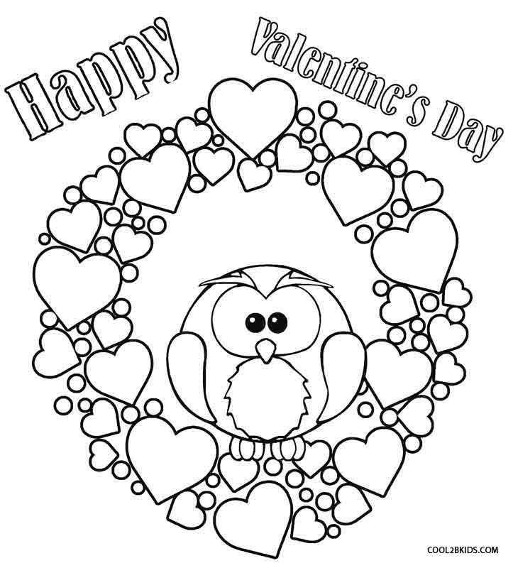 723x800 Printable Valentine Coloring Pages For Kids