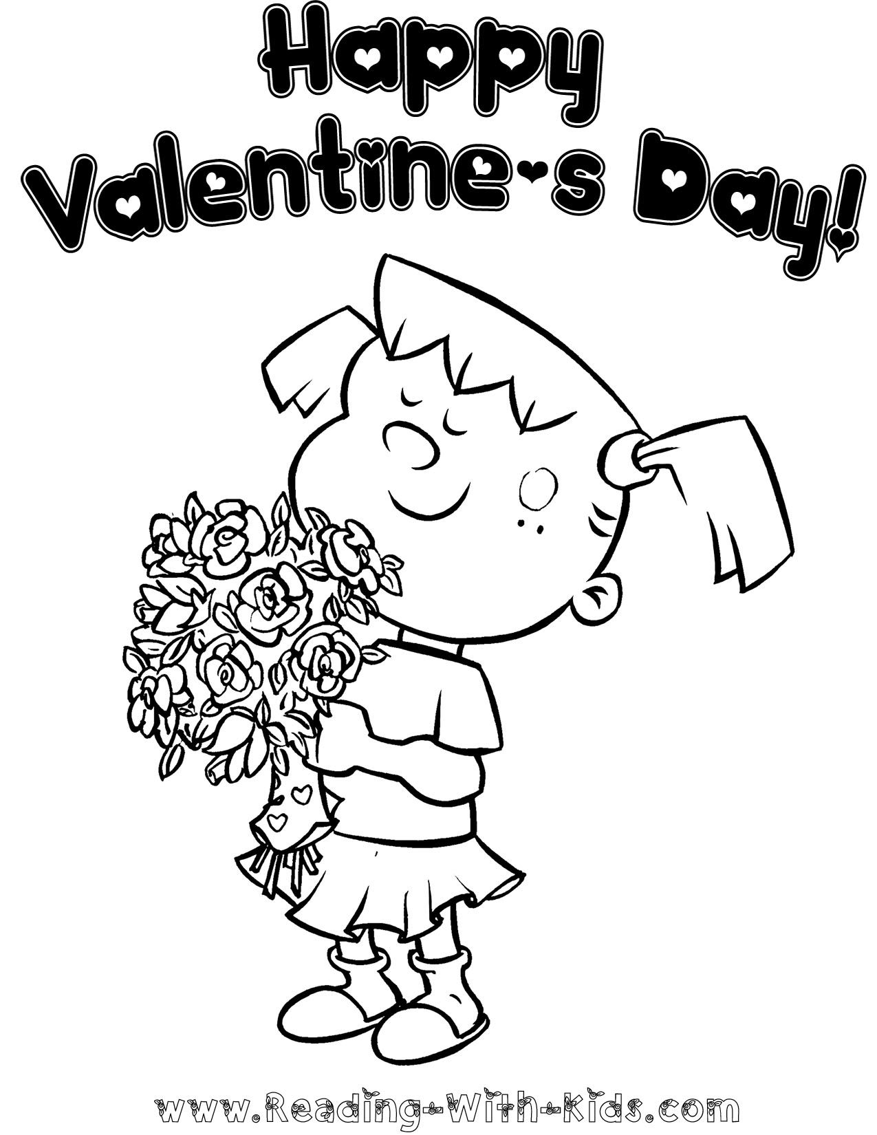 1275x1650 Valentine Flowers Coloring Page Alkuopetus Englanti