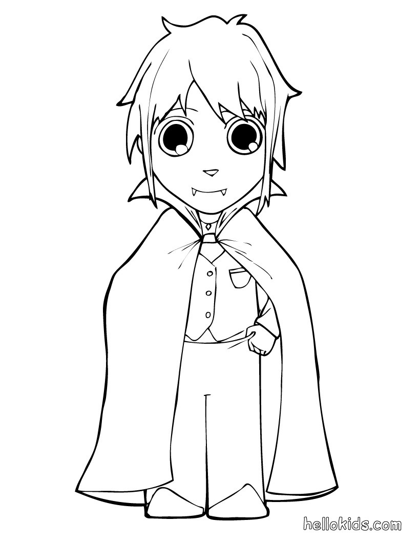 820x1060 Vampire Coloring Pages