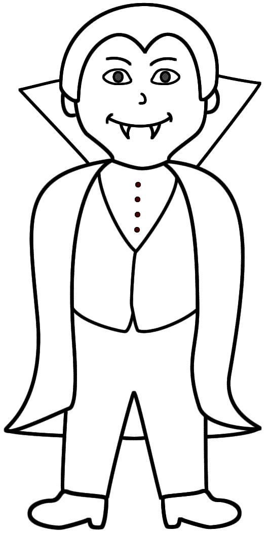 531x1054 Vampire Pictures To Color Vampire Coloring Page Halloween Coloring