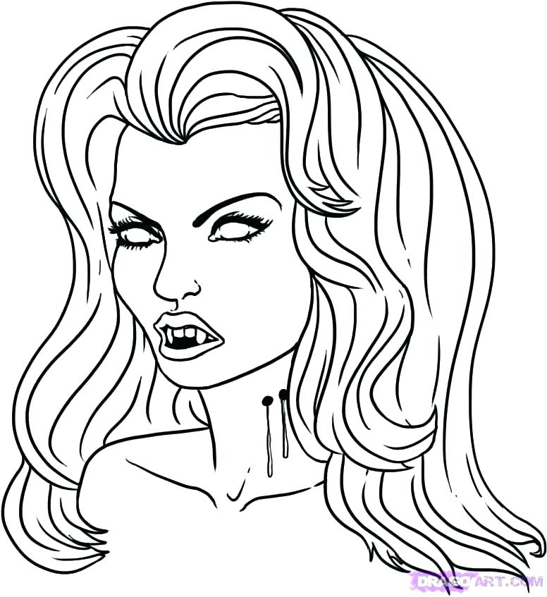 776x847 Vampire Coloring Pages