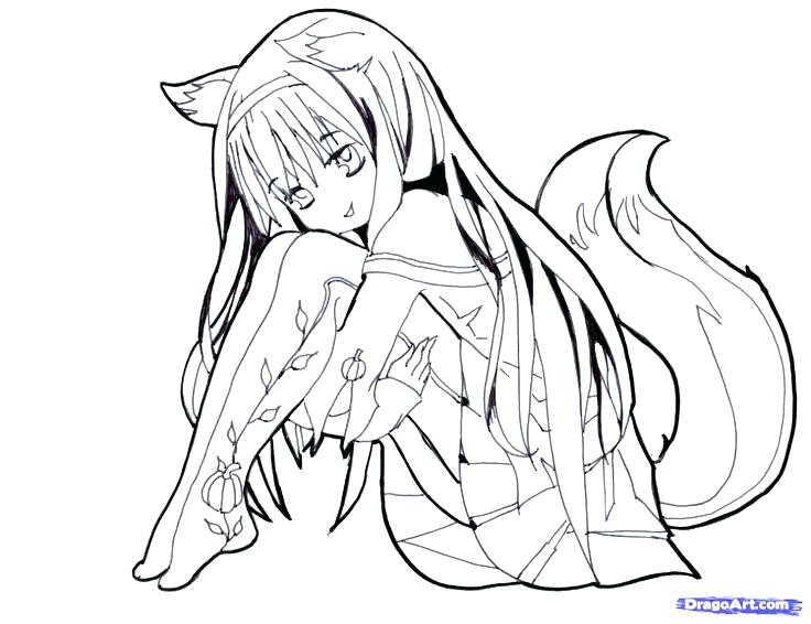 736x566 Anime Girls Coloring Pages Female Coloring Pages Anime Girl