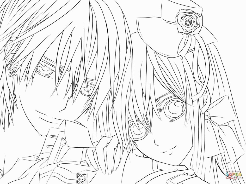 1024x768 Vampire Knight Coloring Pages Coloring Pages