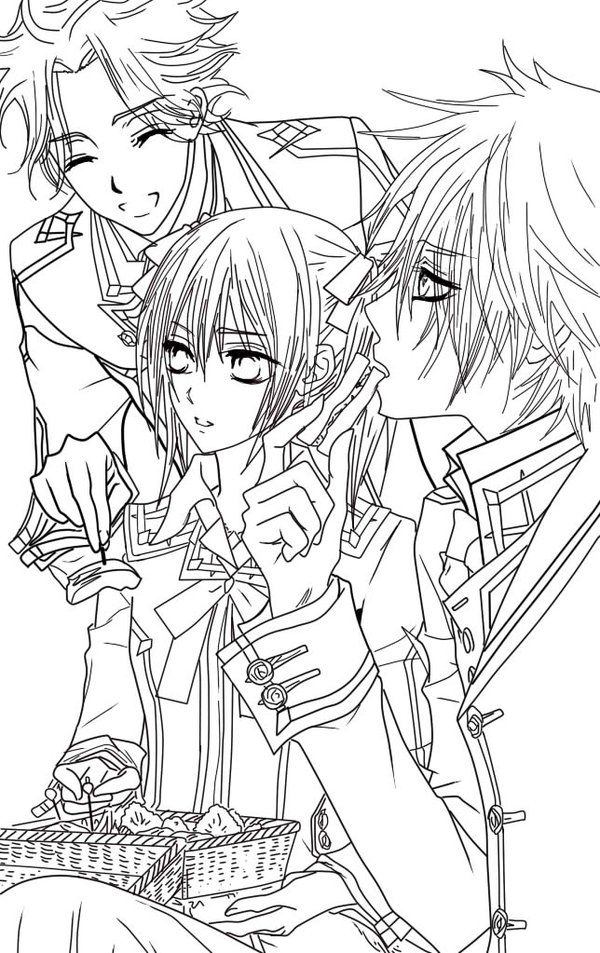 600x953 Vampire Knight Lineart