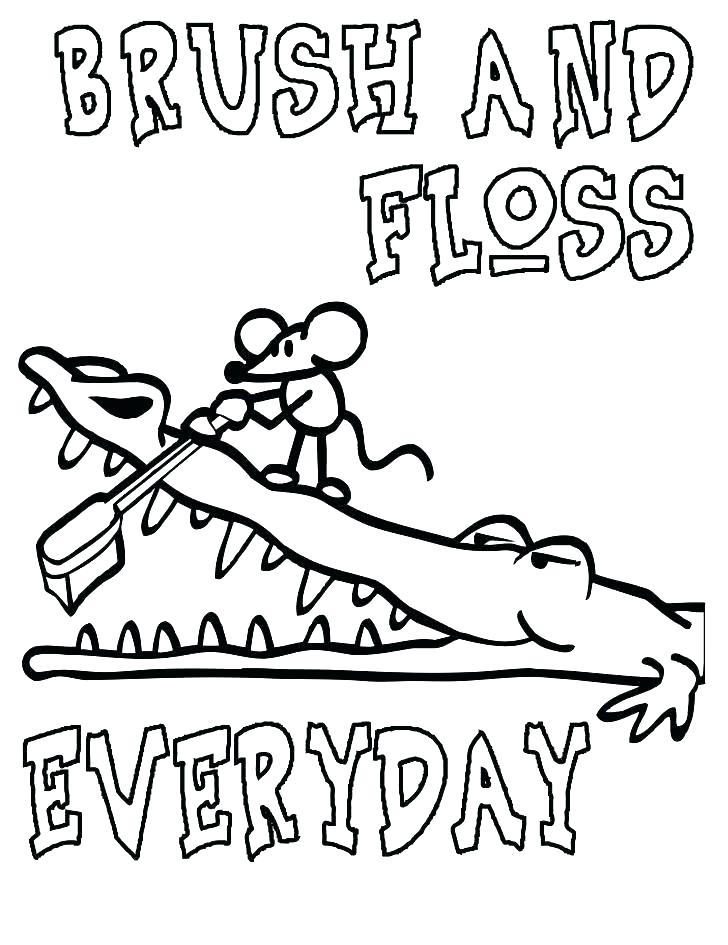 728x945 Brushing Teeth Coloring Page