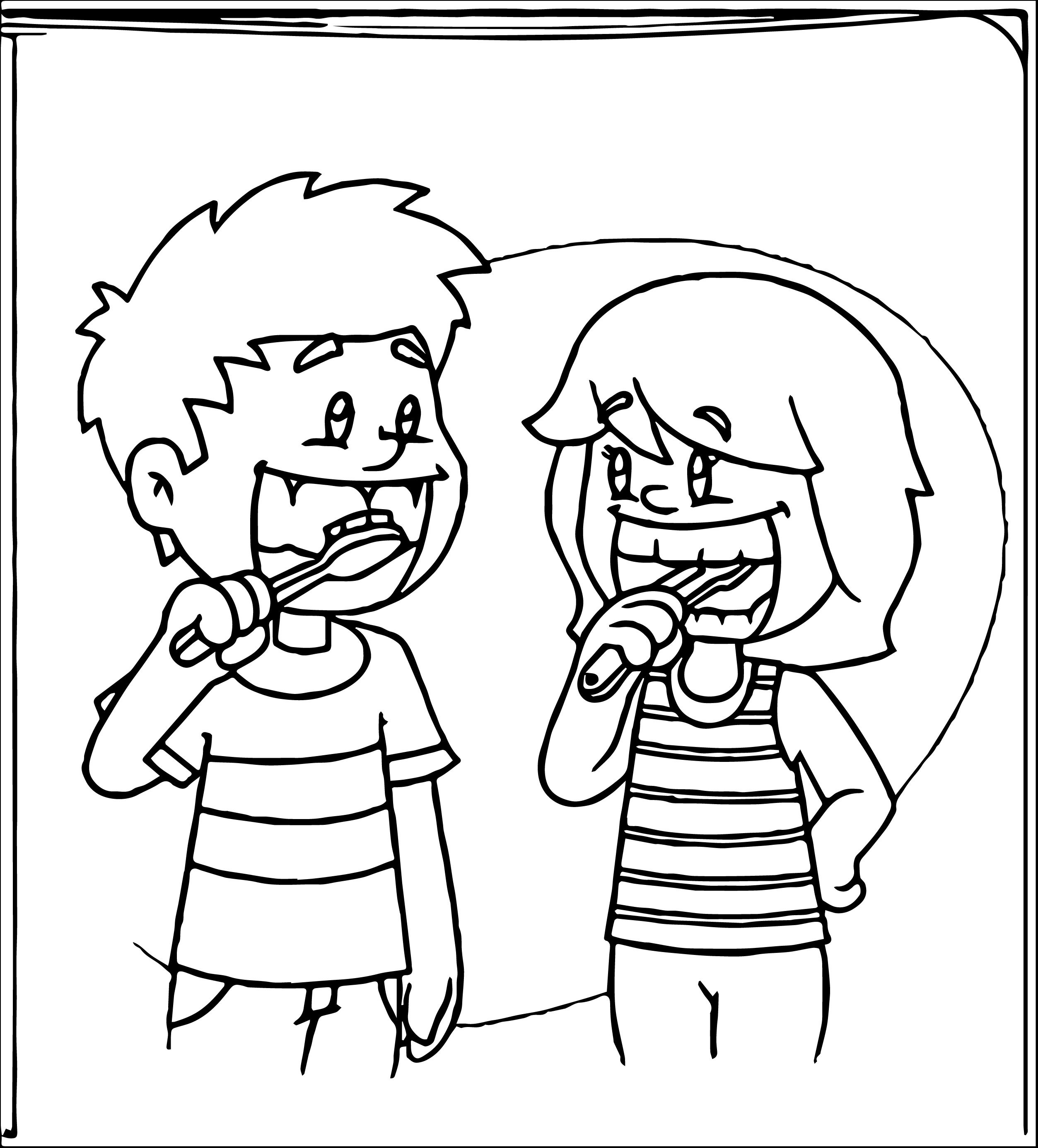2506x2771 Tooth Coloring Pages Kids Teeth Page Brush Your Brushing Co