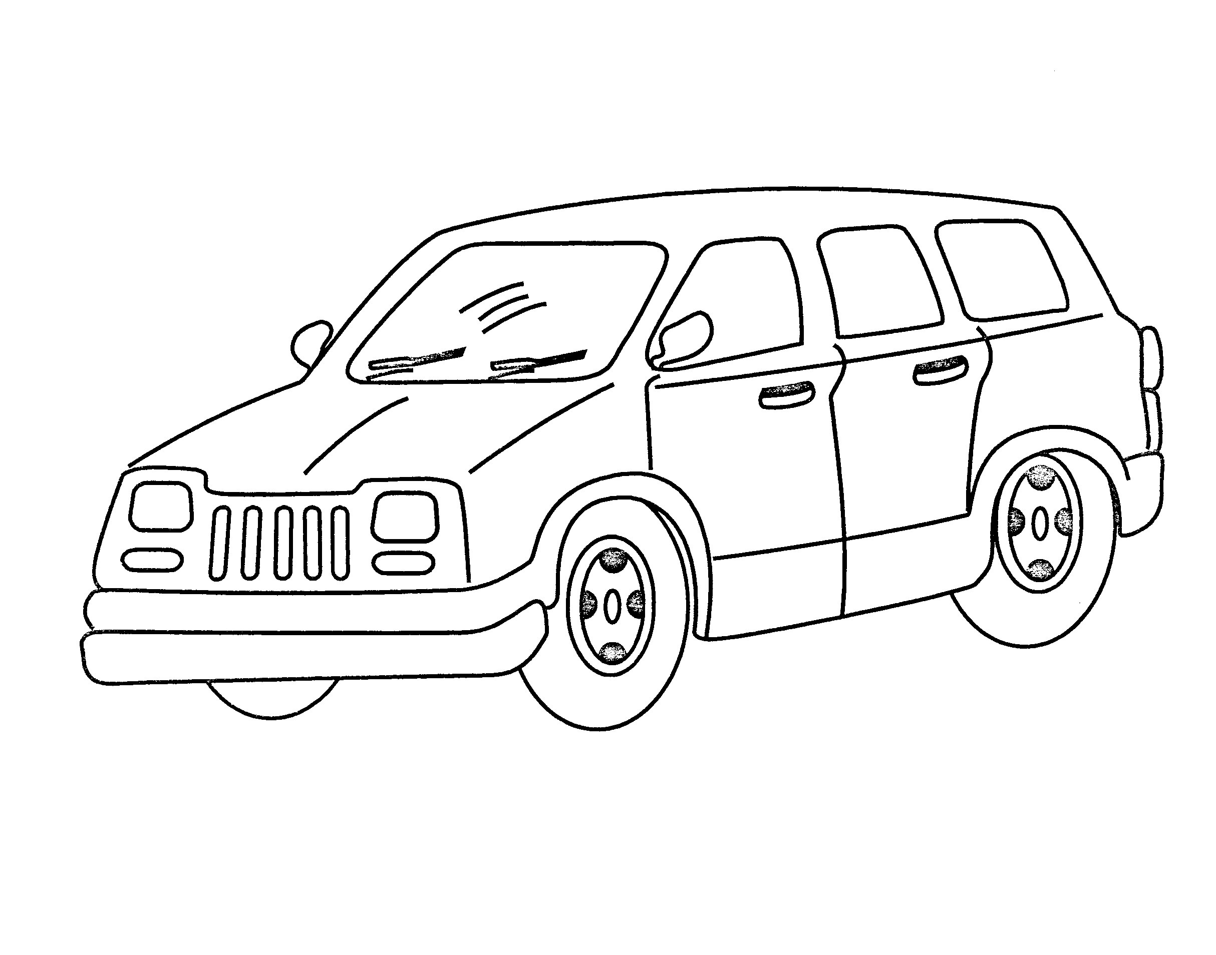 2428x1908 Van Coloring Page