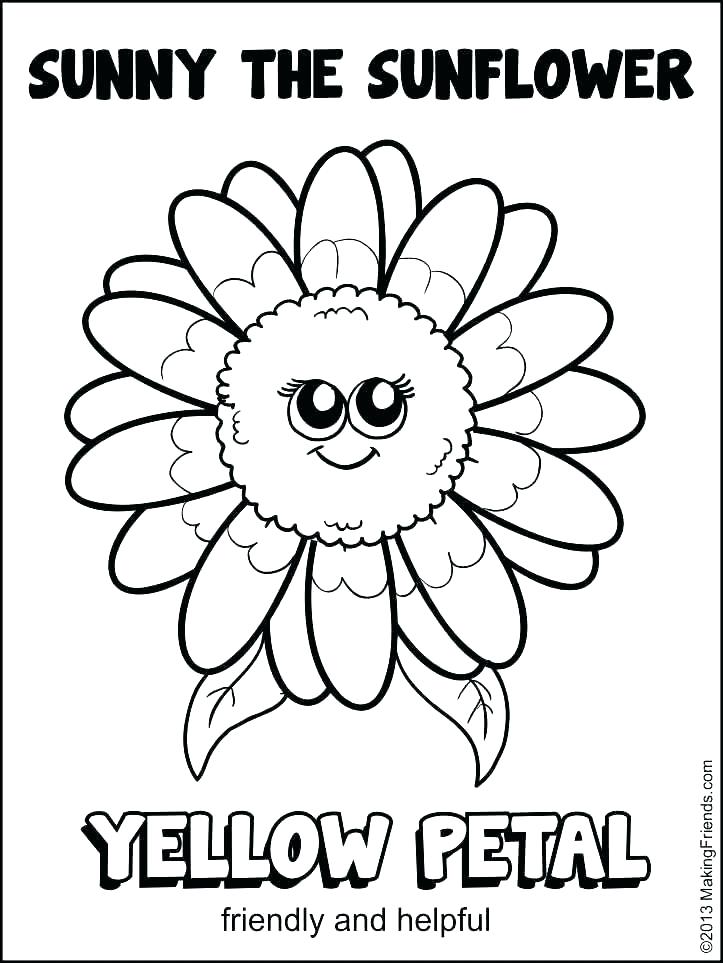 Van Gogh Sunflowers Coloring Page at GetDrawings | Free download