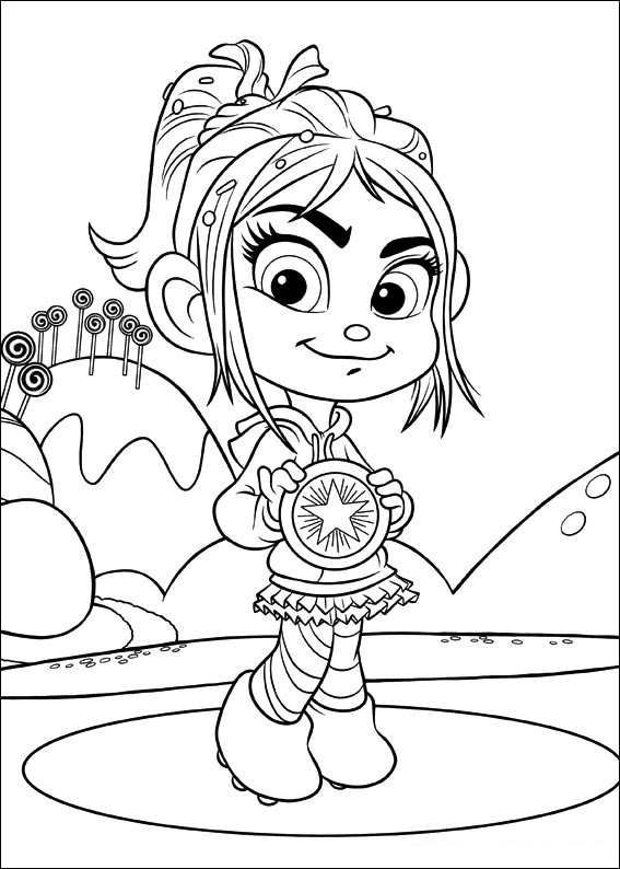 567x794 Coloring Page Wreck It Ralph
