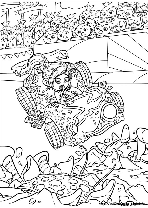 567x794 Wreck It Ralph Coloring Pages
