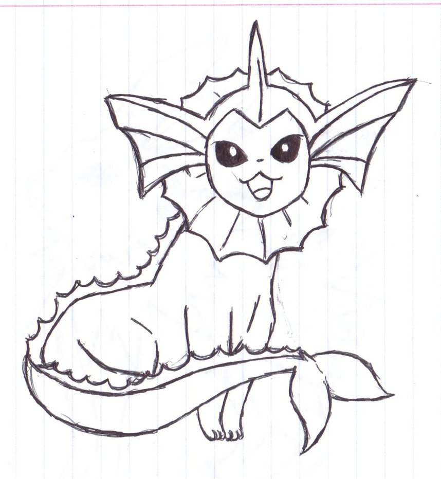 858x932 Best Vaporeon Pokemon Coloring Pages Newyork R