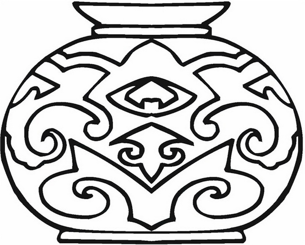1048x843 Vase Coloring Page Colorpagesformom Coloringpages Vases