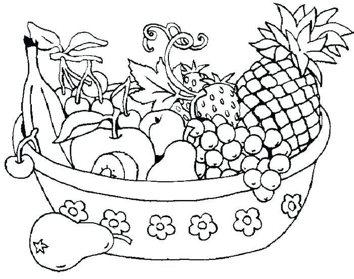 Vegetable Basket Coloring Pages at GetDrawings | Free download