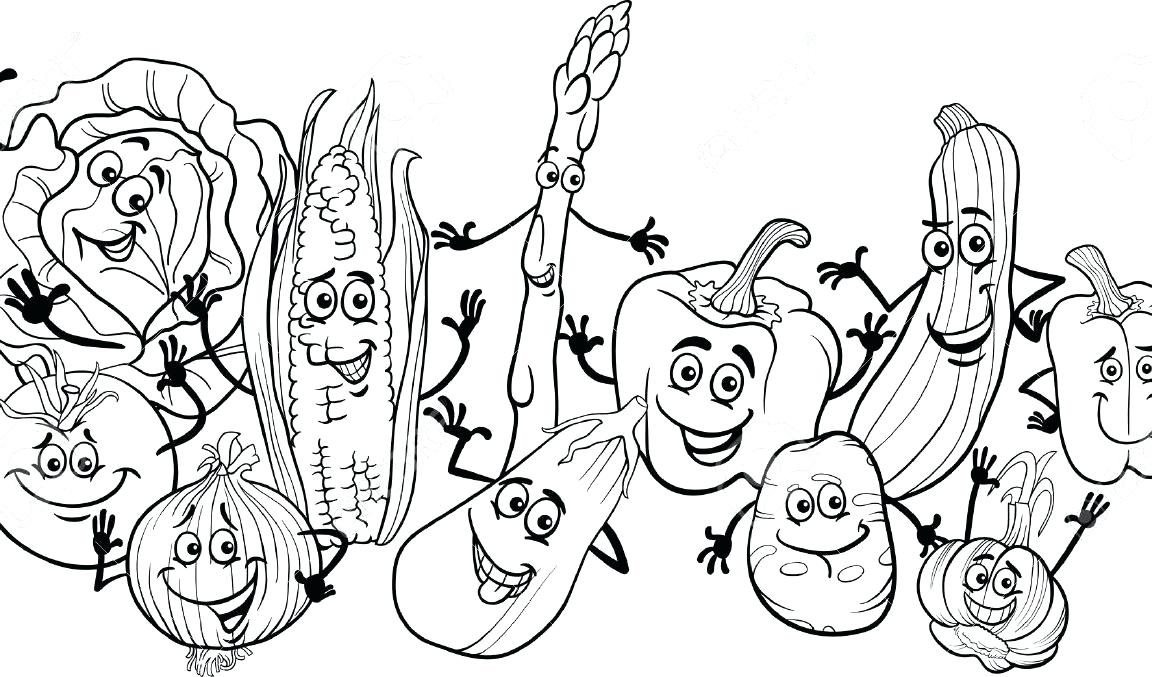 1152x677 Vegetable Coloring Pages Vegetable Coloring Pages Basket Healthy