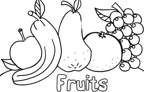 470x300 Fruits And Veggies Coloring Pages As Coloring Pages Of Fruit Fruit